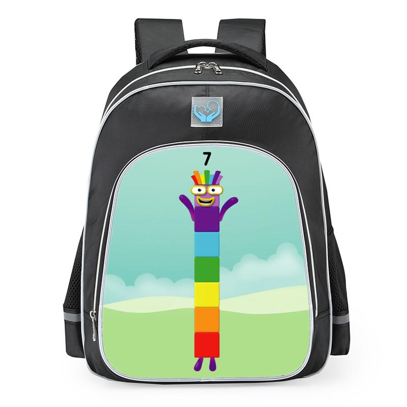 Number Blocks Number Seven School Backpack