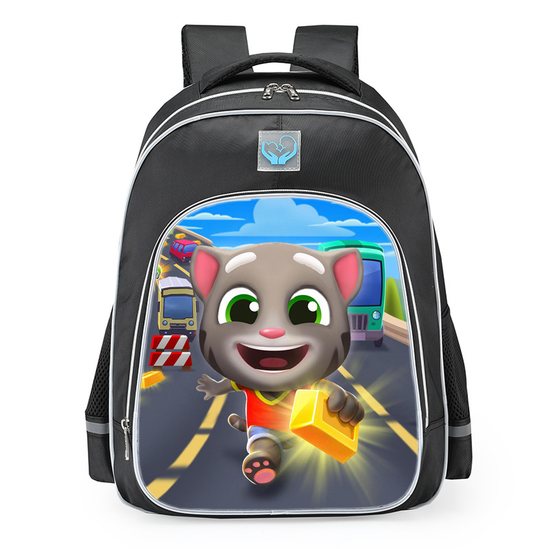 Talking Tom Gold Run Tom School Backpack