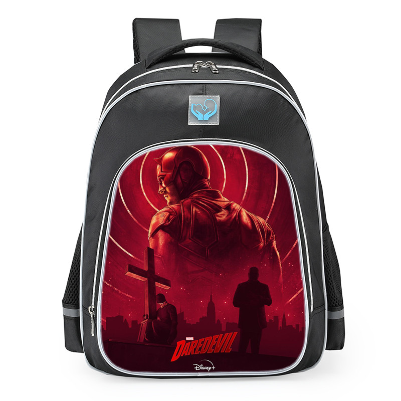 Marvel Daredevil Artwork Style School Backpack