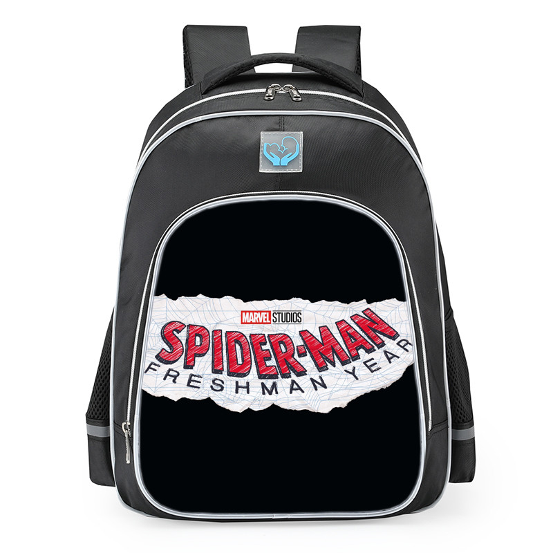Marvel Spider Man Freshman Year Logo School Backpack