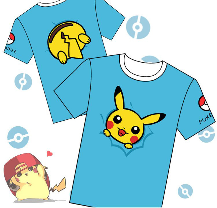 Pokemon Go Pikachu Blue T-Shirt