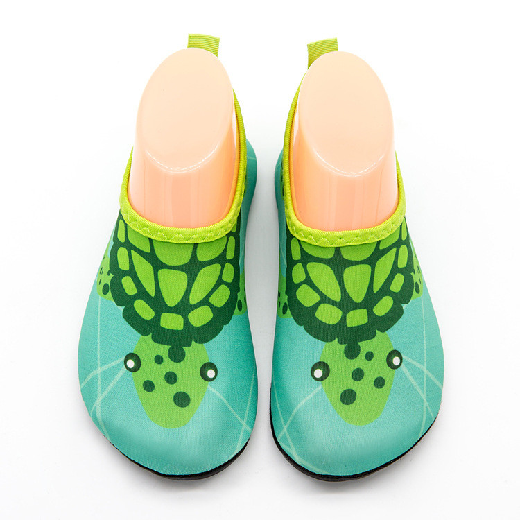 Kids Water Shoes Barefoot Quick Dry Aqua Socks - Turtle