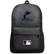 MLB Miami Marlins Backpack SuperPack - Miami Marlins Team Logo Large
