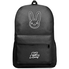 Bad Bunny Backpack SuperPack - Bad Bunny Logo Sticker Art