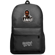 Kendrick Lamar Backpack SuperPack - Kendrick Lamar Portrait Sticker Art