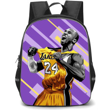NBA Kobe Bryant Backpack StudentPack - Kobe Bryant Los Angeles Lakers 24 Celebration Vector Illustration Art