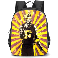 NBA Kobe Bryant Backpack StudentPack - Kobe Bryant Los Angeles Lakers 24 KIng PopArt Poster