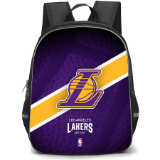 NBA Los Angeles Lakers Backpack StudentPack - Team Logo Stripe Background