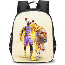 NBA Lebron James Backpack StudentPack - Lebron James Los Angeles Lakers 23 Offical NBA Poster