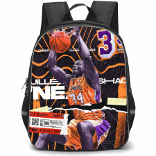 NBA Shaquille O'Neal Backpack StudentPack - Shaquille O'Neal Los Angeles Lakers 34 Dunking Graphic Art Poster