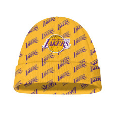 NBA Los Angeles Lakers Beanie Cap Hat - Los Angeles Lakers Medley Monogram Wordmark