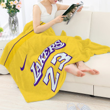 NBA Lebron James Blanket Throw - Lebron James Los Angeles Lakers No. 23 Jersey