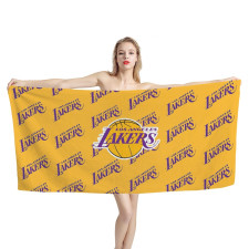 NBA Los Angeles Lakers Bath Beach Towel - Los Angeles Lakers Medley Monogram Wordmark