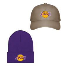 NBA Los Angeles Lakers Baseball Cap Beanie Hat - Los Angeles Lakers Team Single Logo