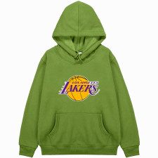 NBA Los Angeles Lakers Hoodie Hooded Sweatshirt Sweater Jacket - Los Angeles Lakers Team Single Logo