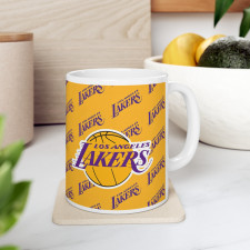 NBA Los Angeles Lakers Mug Cup - Los Angeles Lakers Medley Monogram Wordmark