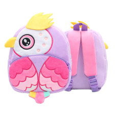 Kids Preschool Kindergarten Cute Backpack Rucksack Purple Owl