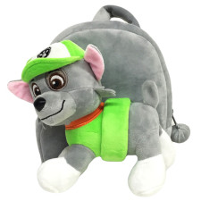 Paw Patrol Rocky Plush Kids Preschool Kindergarten Backpack Rucksack