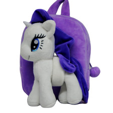 My Little Pony Rarity Plush Kids Preschool Kindergarten Backpack Rucksack