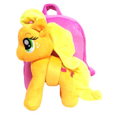 My Little Pony Applejack Plush Kids Preschool Kindergarten Backpack Rucksack