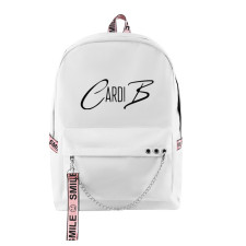 Cardi B Logo Backpack Rucksack Pink