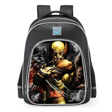 Marvel Wolverine Comics Style School Backpack