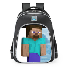 Super Smash Bros Ultimate Steve Minecraft School Backpack