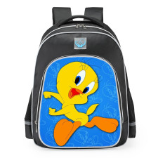 Looney Tunes Cartoons Tweety Cute School Backpack