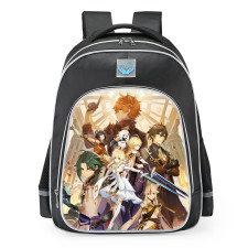 Genshin Impact Characters School Backpack