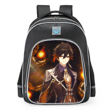 Genshin Impact Zhongli School Backpack