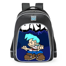 Friday Night Funkin FNF Vs. Corrupted Twilight Sparkle Boyfriend School Backpack