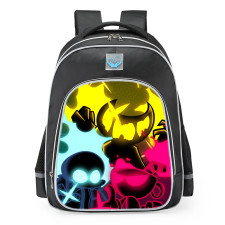 Friday Night Funkin Indie Cross Nightmare Cuphead Sans Ink Bendy School Backpack