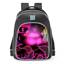 Friday Night Funkin Indie Cross Nightmare Cuphead School Backpack
