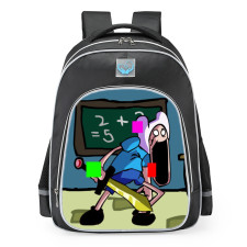Friday Night Funkin FNF Vs. Pibby Corrupted Steven And Spinel Finn School Backpack