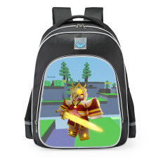 Roblox BedWars Tiger Brawler Freiya Skin School Backpack