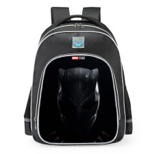Marvel Black Panther 2 Wakanda Forever Black Panther Face School Backpack