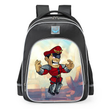 Brawlhalla M.Bison School Backpack