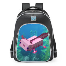 Minecraft Axolotl School Backpack