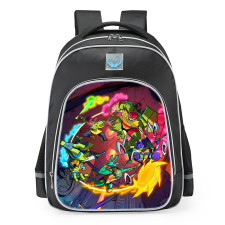 Rise of the Teenage Mutant Ninja Turtles Characters Cool School Backpack