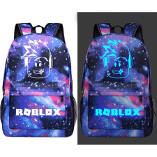 Roblox Glow in the Dark Galaxy Rucksack Backpack Schoolbag
