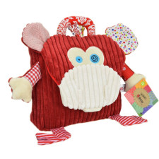 Sozzy Kids Children Toddler Corduroy Animal School Backpack - Monkey