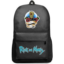 Rick And Morty Krombopulos Michael Backpack SuperPack - Krombopulos Michael I Just Love Killing Text Sticker