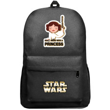 Star Wars Princess Leia Backpack SuperPack - Princess Leia Dangerous Princess Cartoon Sticker