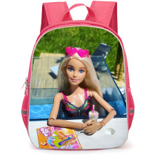 Barbie Backpack StudentPack - Barbie Sitting At Pool Realistic Art