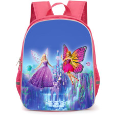 Barbie Mariposa Backpack StudentPack - Barbie Mariposa Elina Flying With Fairy Princess Movie Art