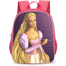 Barbie Rapunzel Backpack StudentPack - Barbie Rapunzel Holding A Paint Brush Movie Art