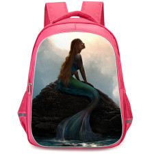 The Little Mermaid 2023 Ariel Backpack StudentPack - Ariel Sitting On A Rock Illustration