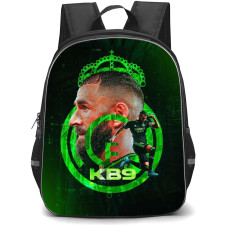 Karim Benzema Backpack StudentPack - Karim Benzema Real Madrid CF Side Portrait On Logo KB9
