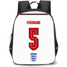 Rio Ferdinand Backpack StudentPack - Rio Ferdinand England National Football Team No. 5 Jersey