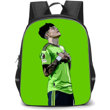 Alejandro Garnacho Backpack StudentPack - Alejandro Garnacho Manchester United Praying Minimalist Green Art